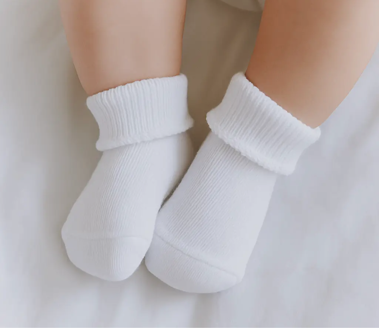 Newborn White Socks
