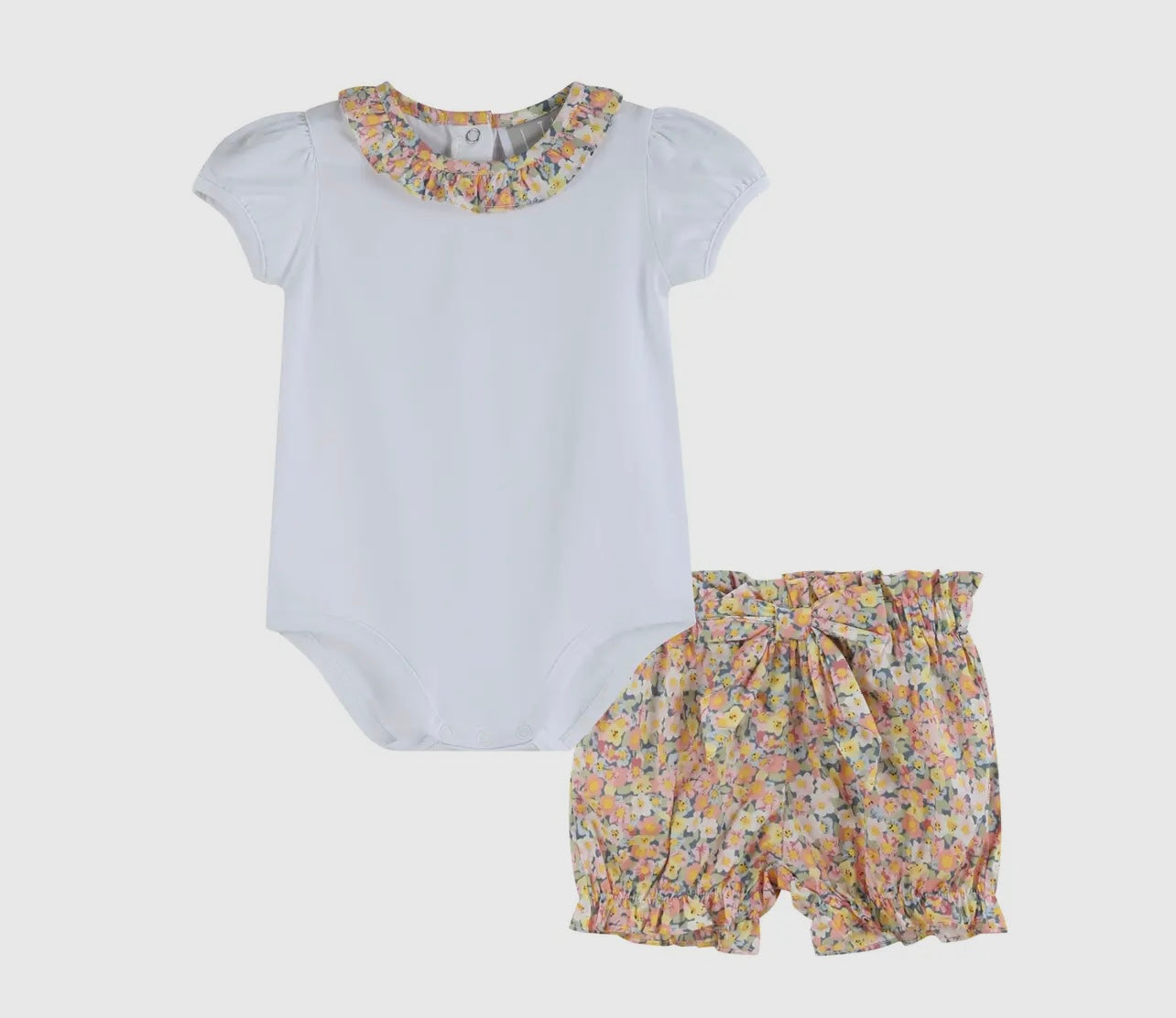 Peach floral set