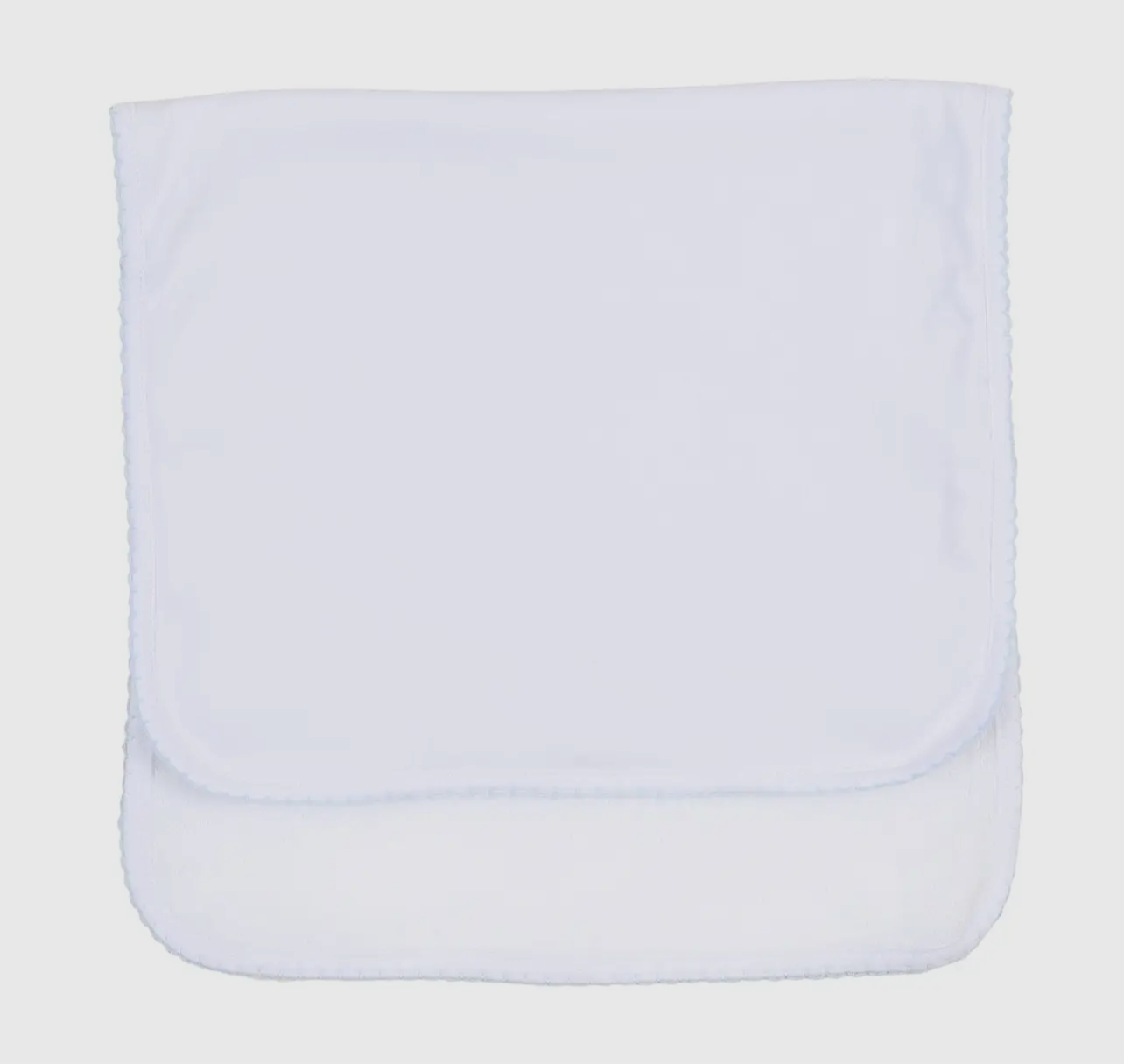 Blue Trim Burp Cloth