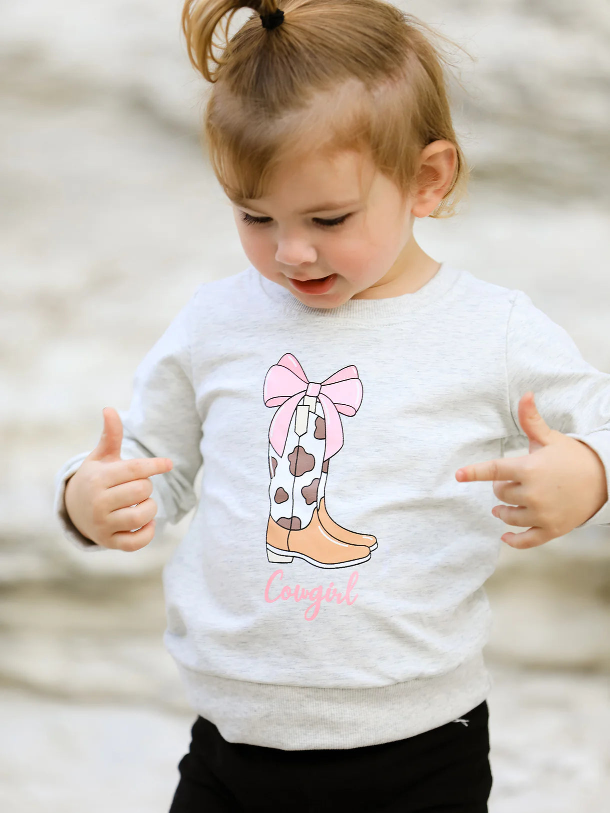 Boots Print Crewneck