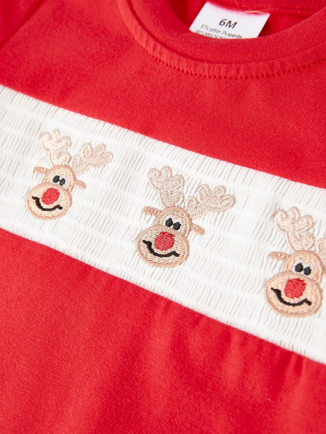 Reindeer Embroidered Romper