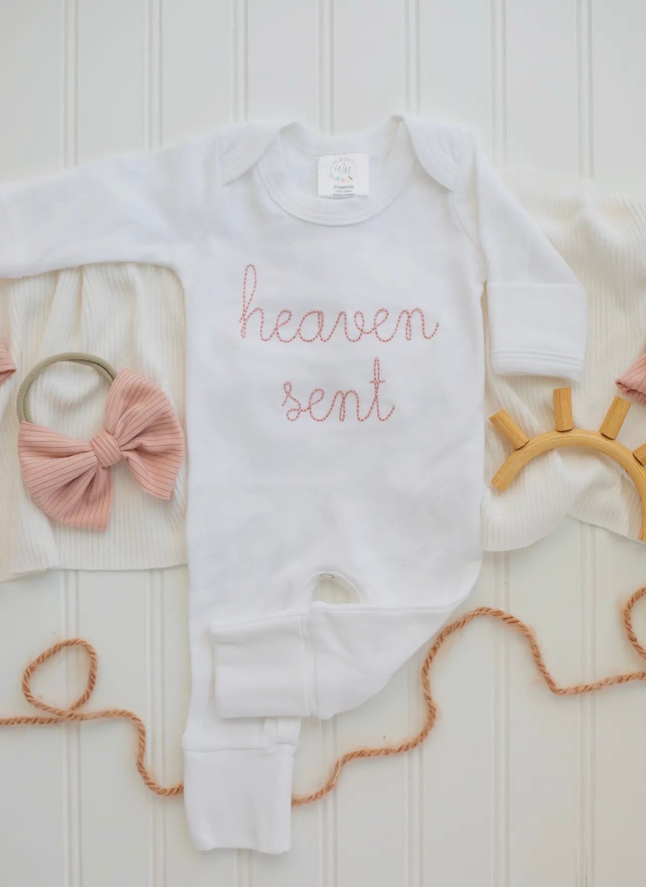 Heaven Sent with bow head wrap