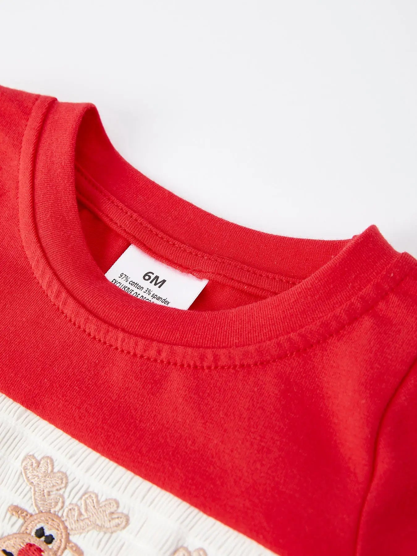 Reindeer Embroidered Romper
