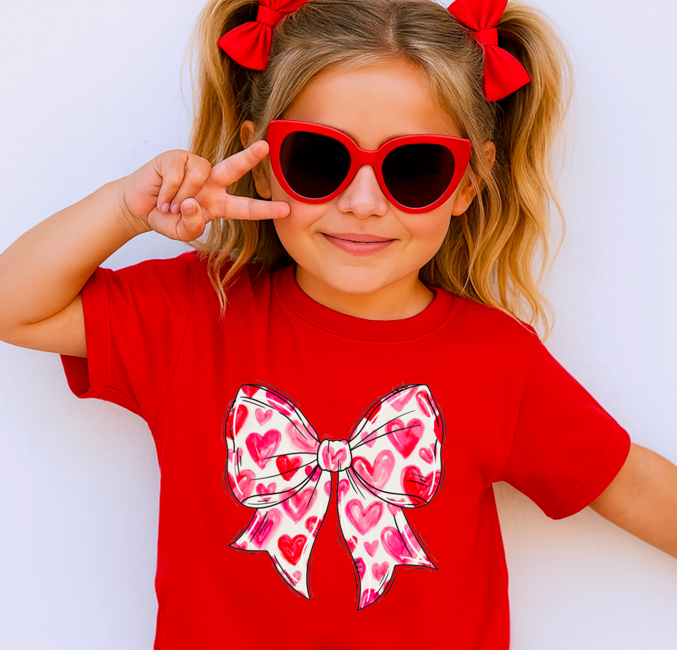 Bow Hearts Tee