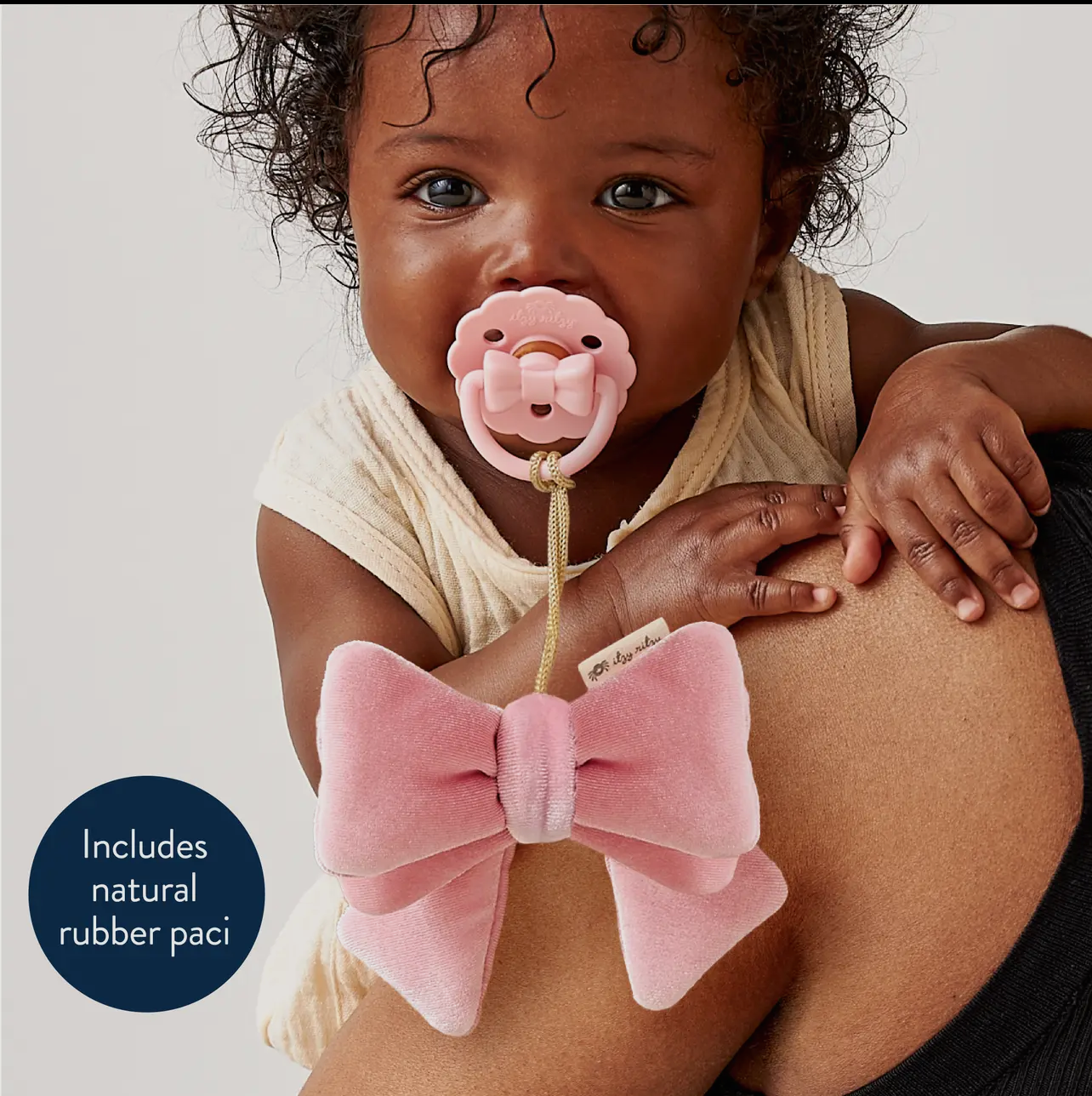 Itzy Ritzy Bitzy Pal Pacifier/Plush - Bow
