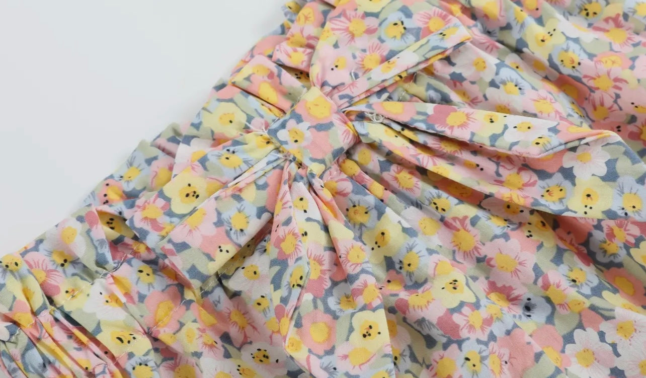 Peach floral set
