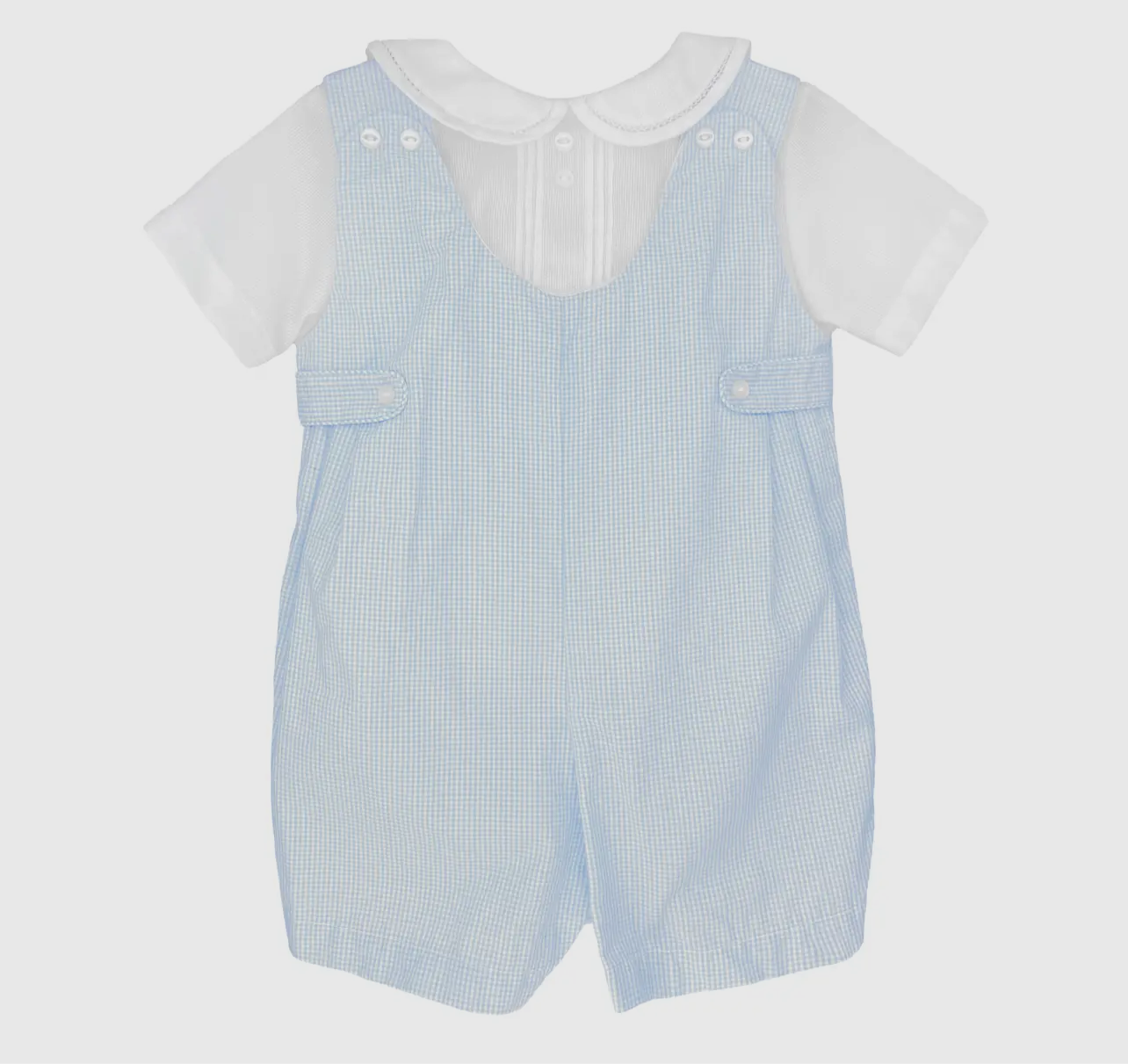 Romper with side tabs