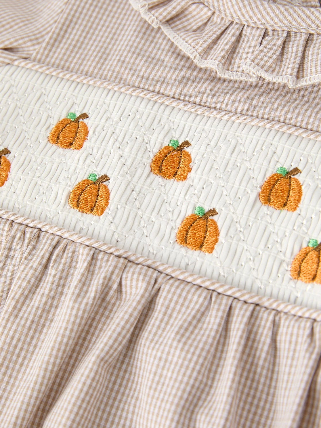 Pumpkin Smocked Bubble