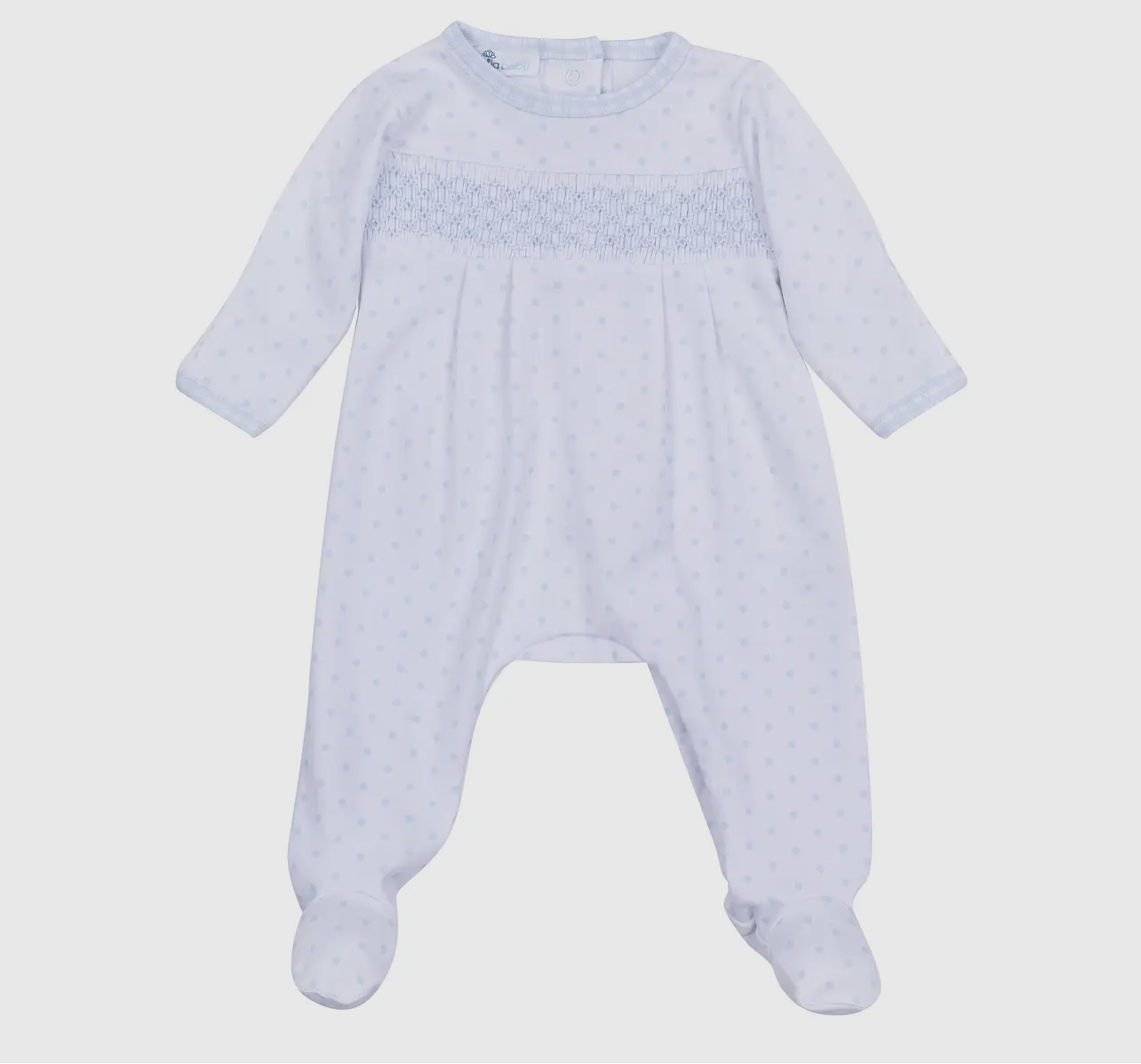Baby Boy Footed Smocked Sleeper