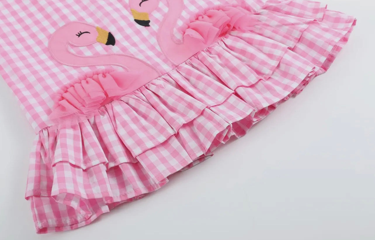 Pink flamingo dress