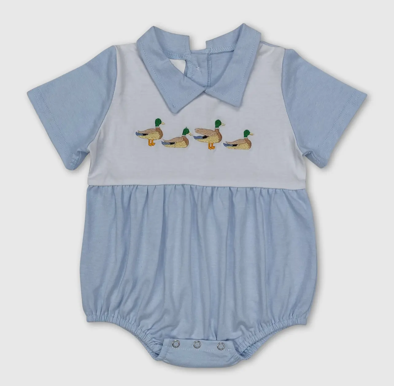 Duck baby boy romper