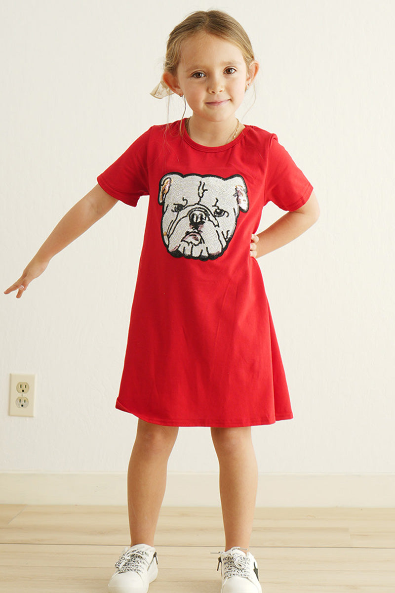 UGA SEQUIN GIRL DRESS