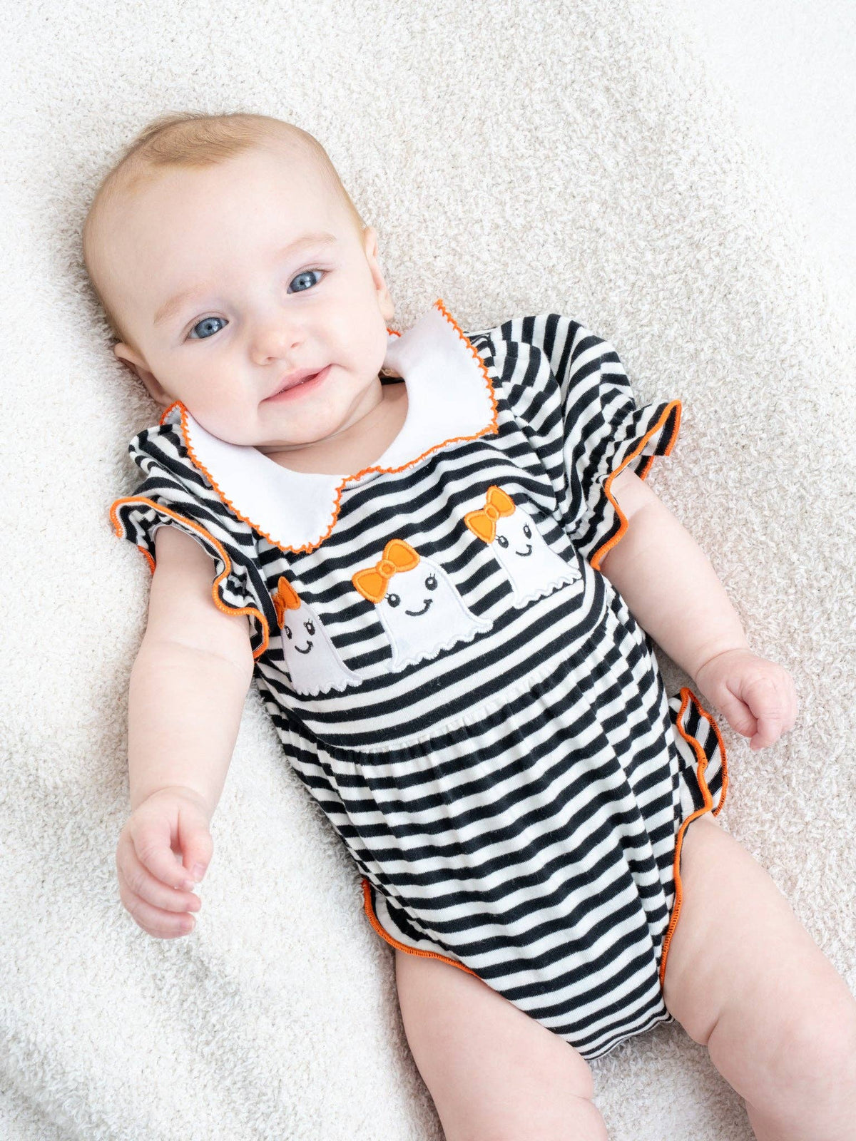 Spooky Striped Romper
