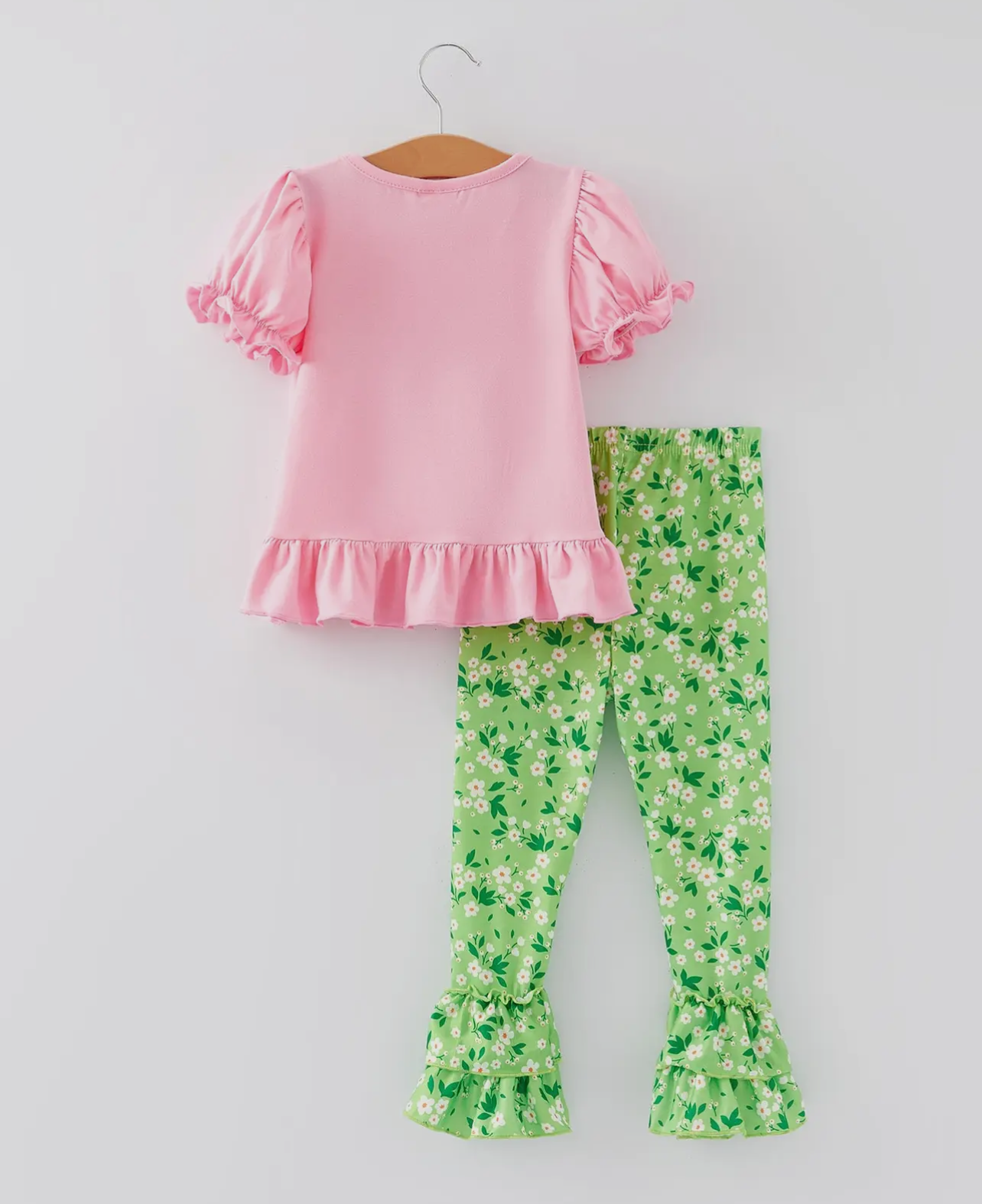 St. Patrick’s pink & green pants set