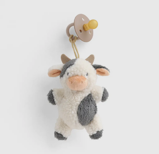 Itzy Ritzy Bitzy Pal Pacifier/Plush - Cow