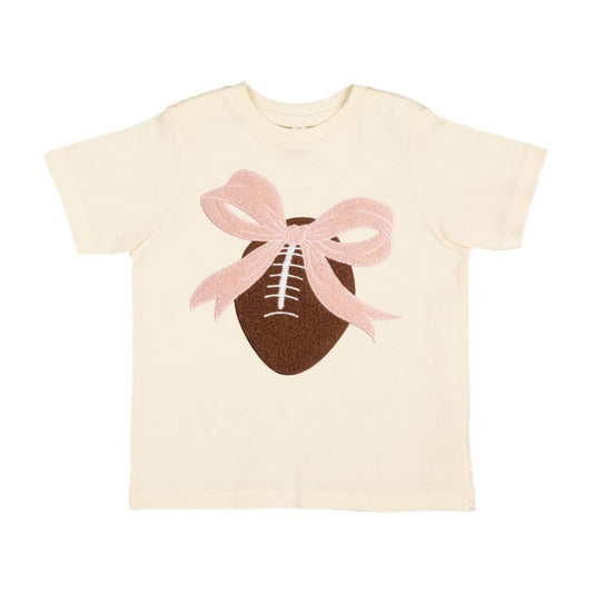 Pink Bow Football T-shirt