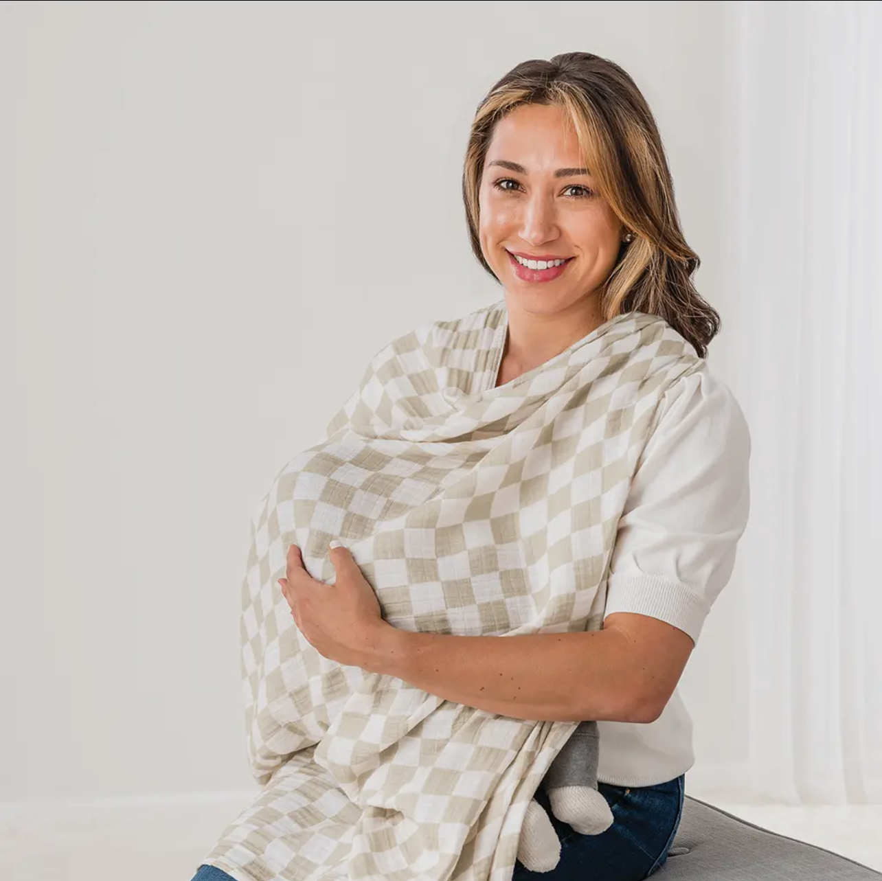 Breastfeeding Boss-Toast Checkerboard