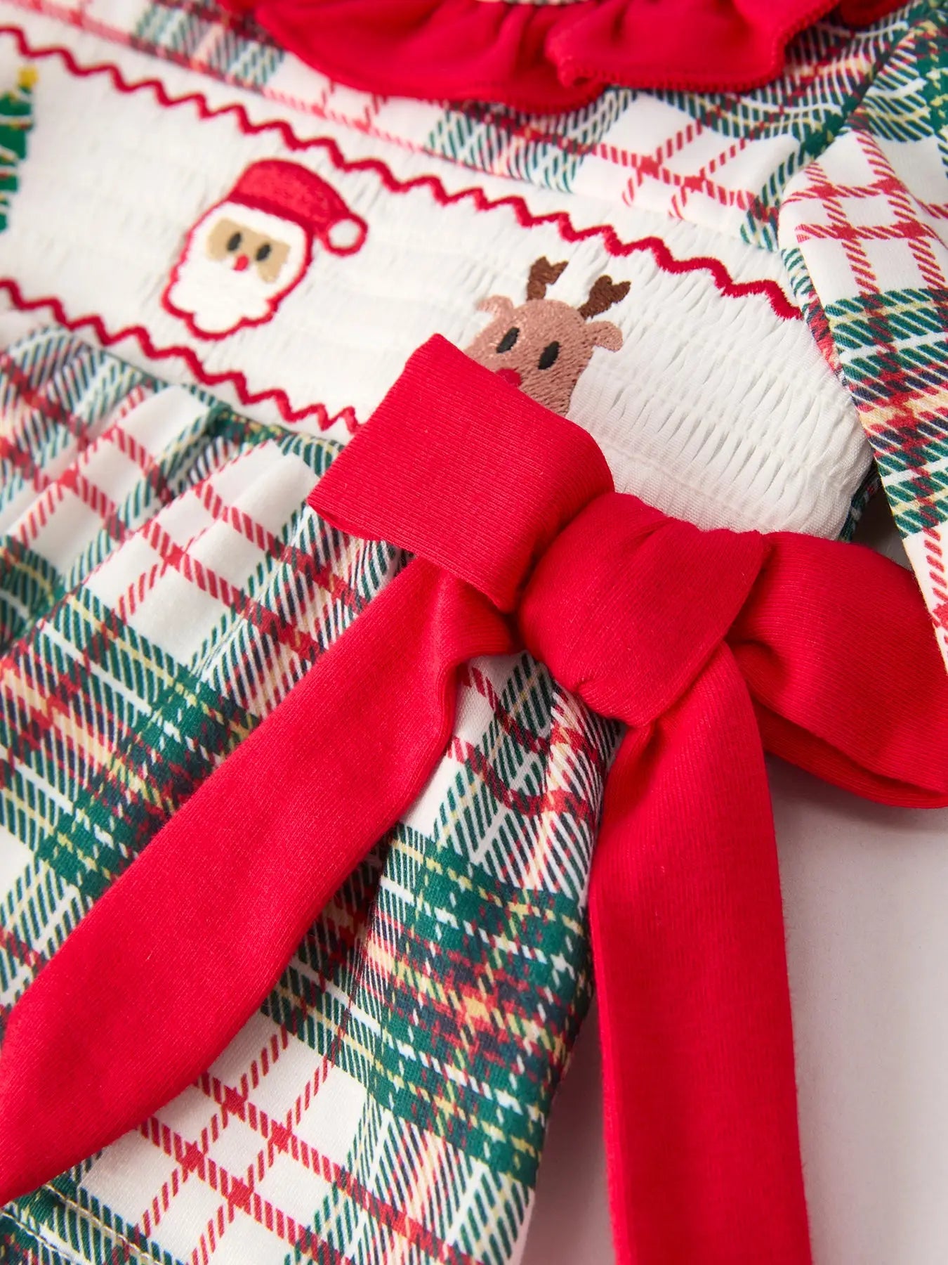 Christmas Plaid Bloomers Set
