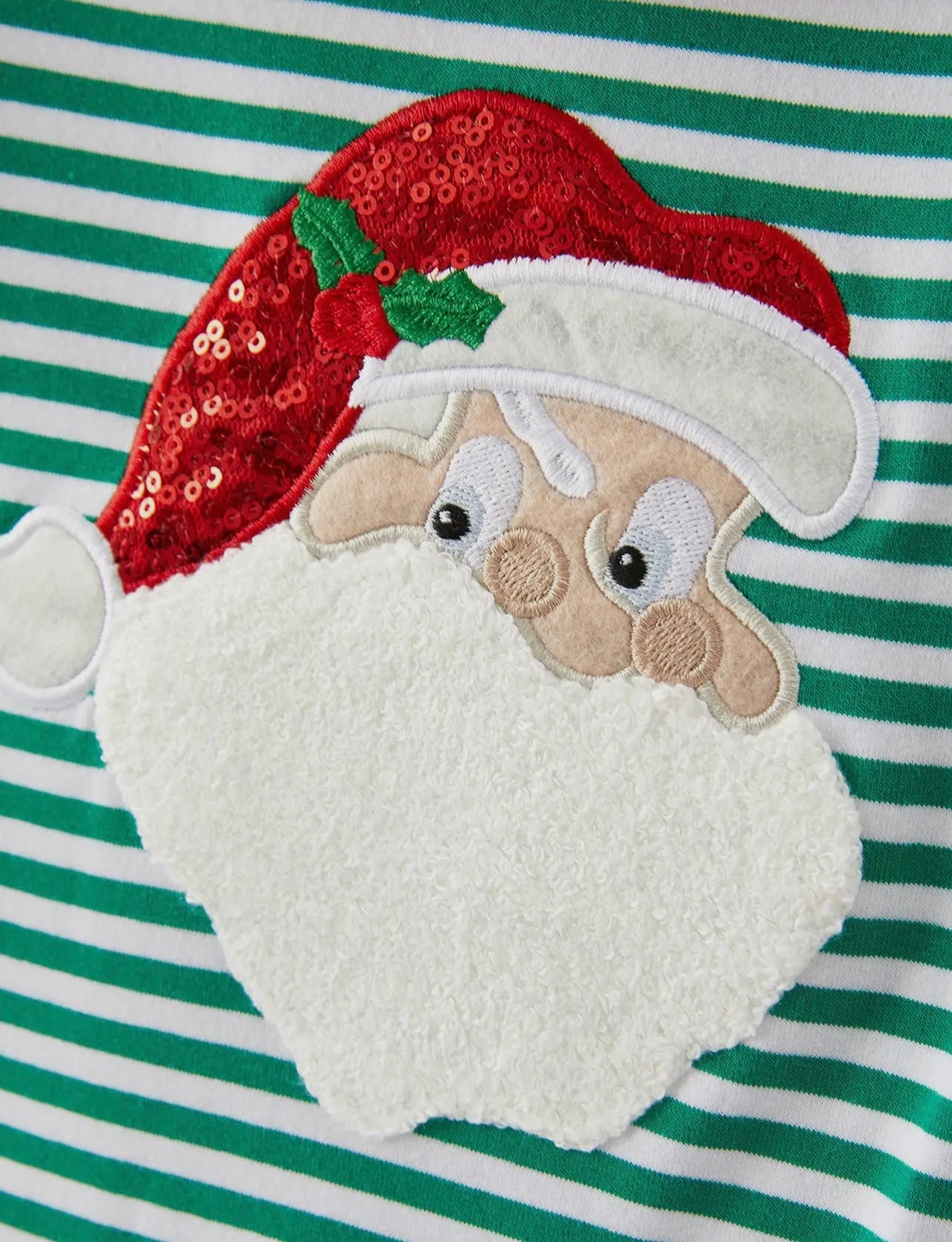 Christmas Smocked Applique Romper