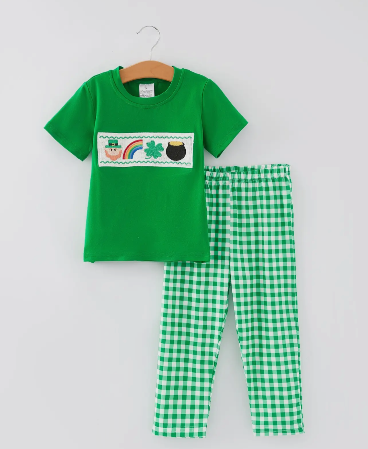 St. Patrick’s Plaid Set