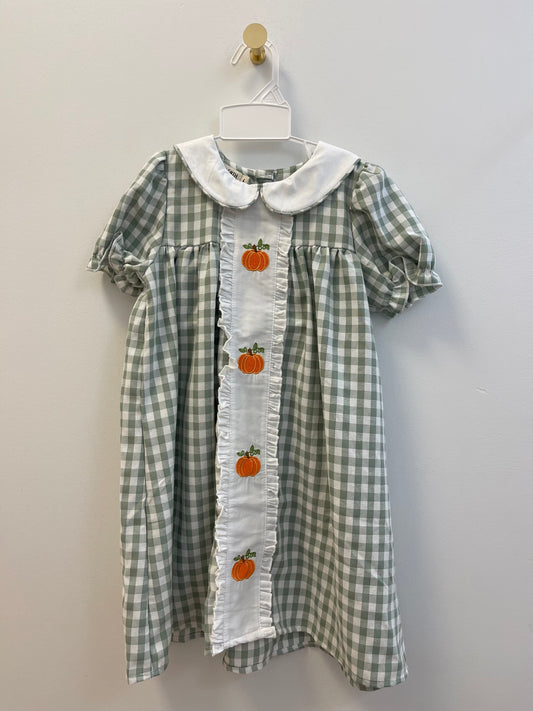 Pumpkin Plaid Dress