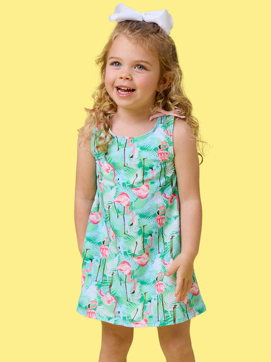 Flamingo Dress & Short Set