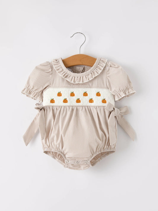 Pumpkin Smocked Bubble