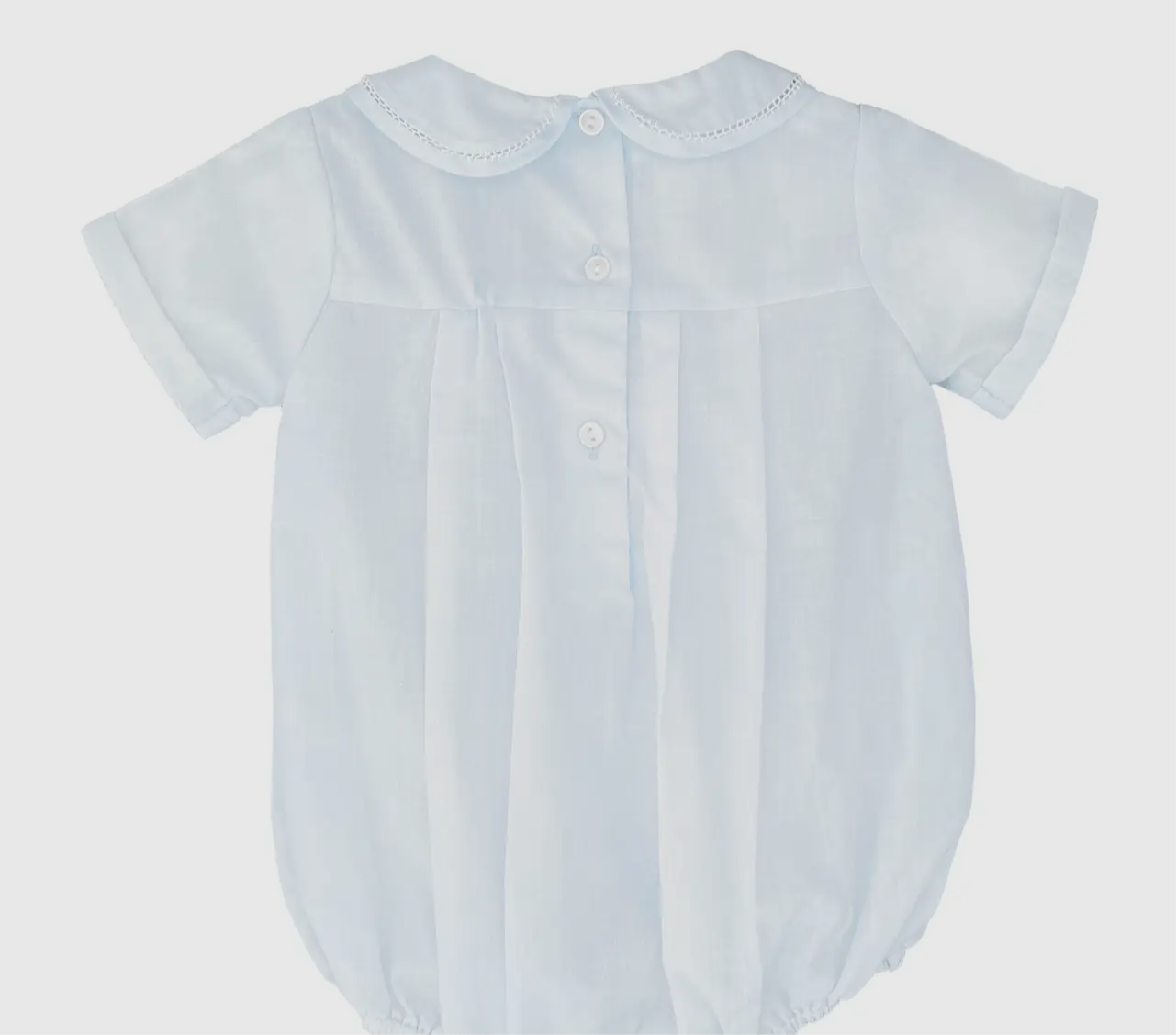 Romper with Hand Feather Stitching