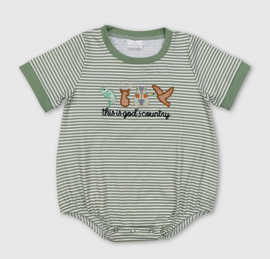 This is God’s Country Romper💚