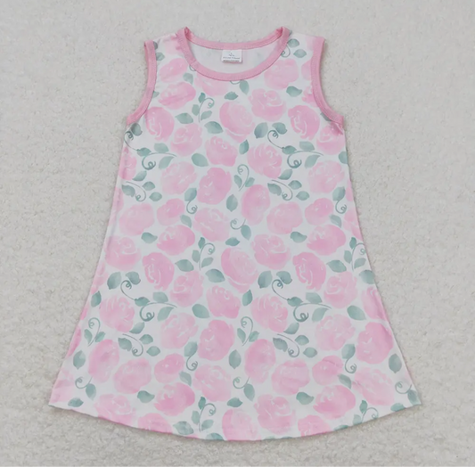 Pink Flowers Dress