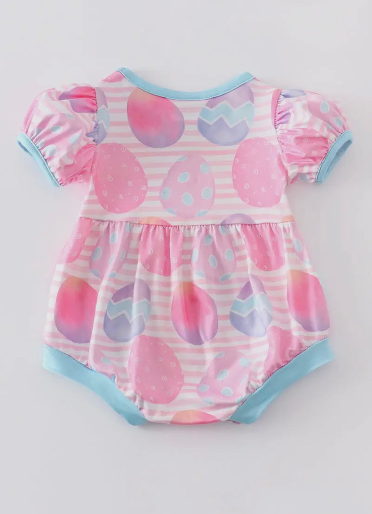 Pink Striped Egg Romper