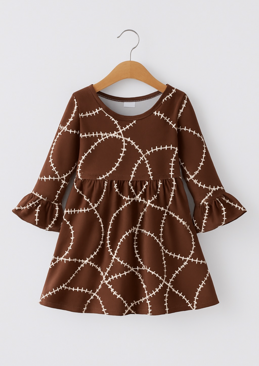 Brown Football Dress