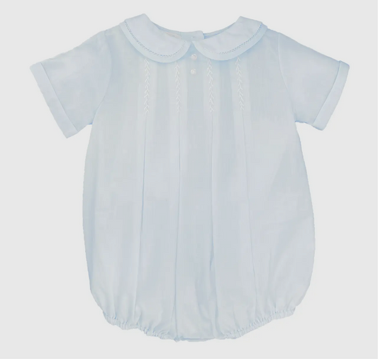 Romper with Hand Feather Stitching