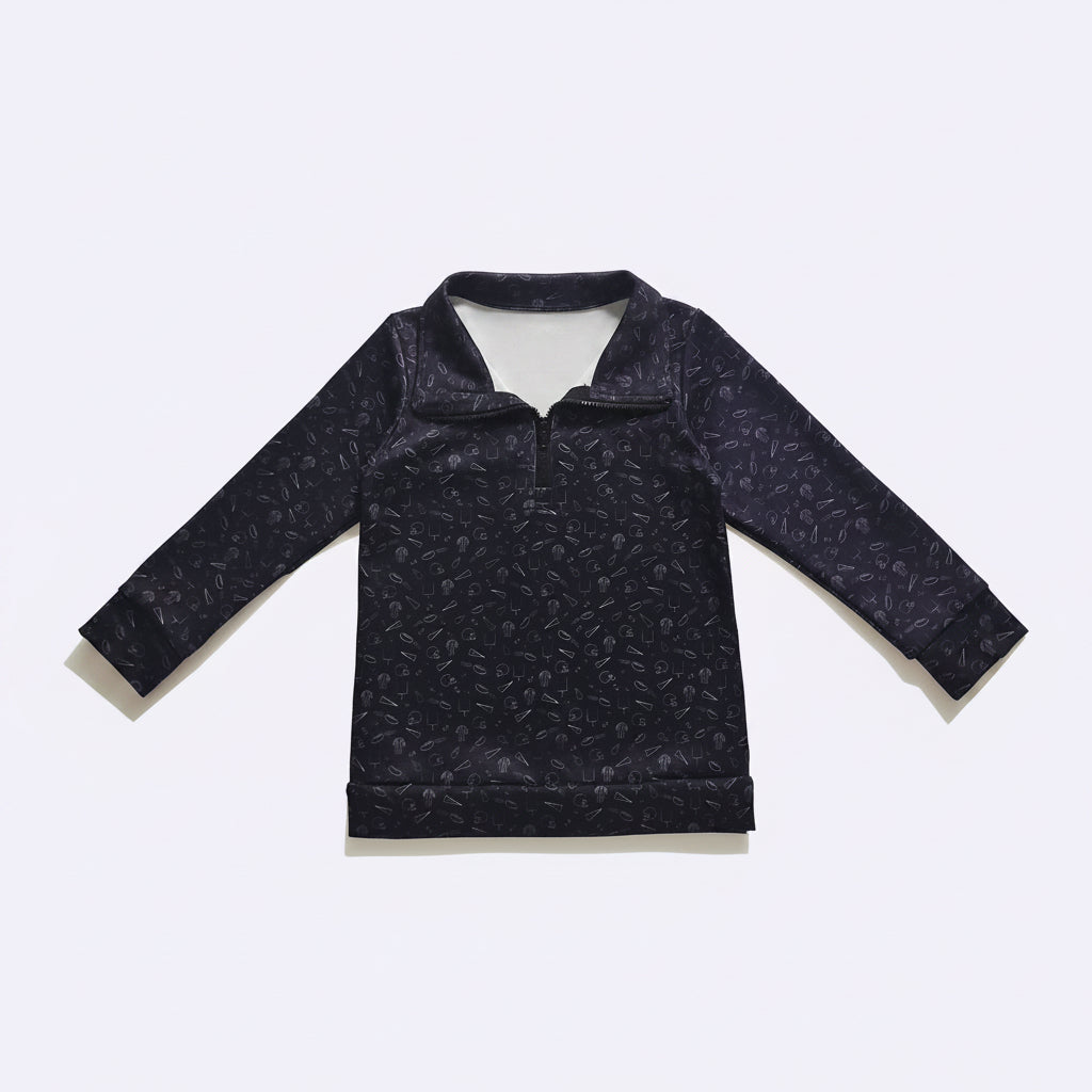Game Day Pullover-Black