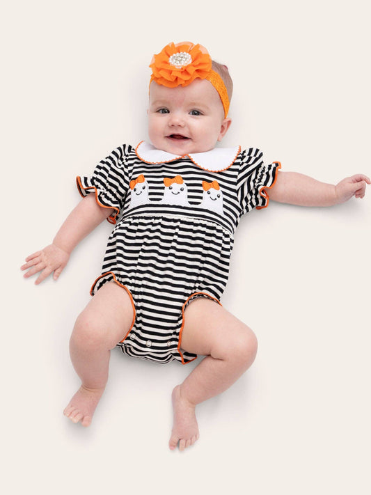 Spooky Striped Romper